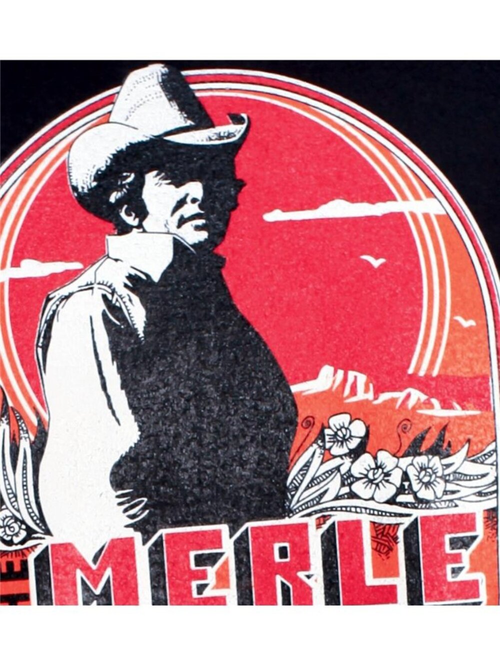 Merle Haggard The Road Show Graphic T-Shirt | Vintage Style Country Tee Rare 70s - Picture 3 of 3